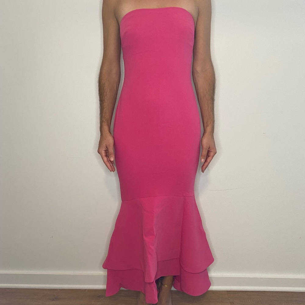 Lovers + friends mermaid gown